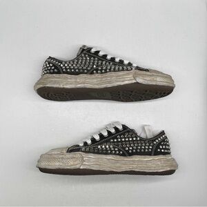 Maison Mihara Yasuhiro Black and White Studded Sneakers